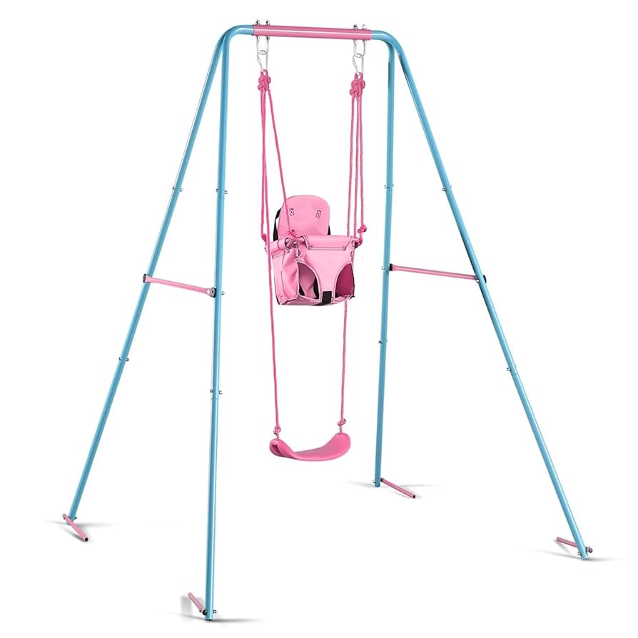 Amazon.com: Kiriner Swing Set Outdoor Swings for Kids